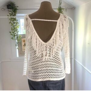 Stradivarius Open Back Crochet Top